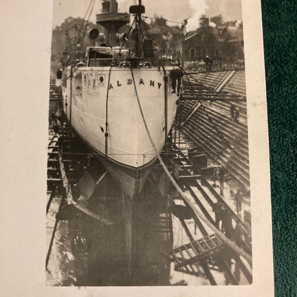 WWI POSTCARD Picture postcard USS ALBANY